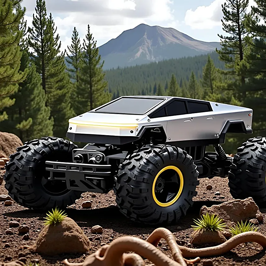 Dual-Motor Cybertruck RC Toy