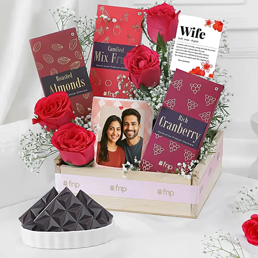 Personalised Karwa Chauth Chocolate Hamper