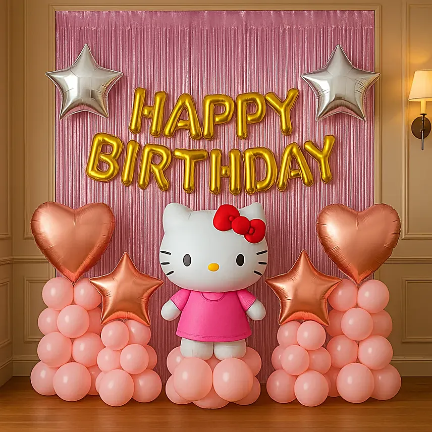Cute Kitty Balloon Display