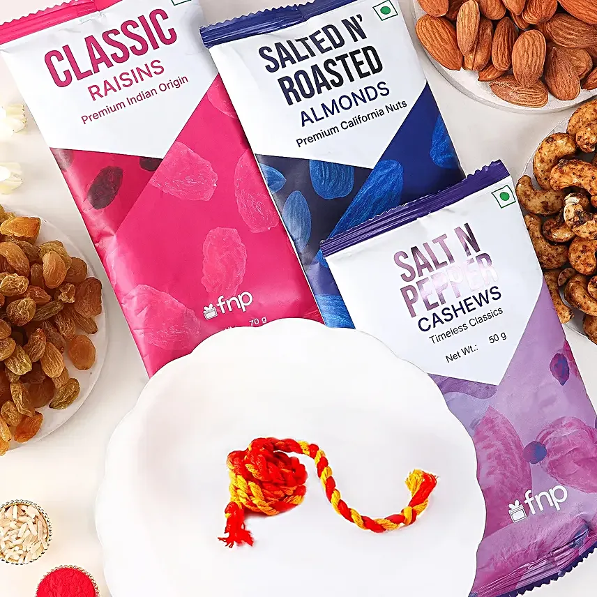 Bhai Dooj Festive Nuts n Ritual Hamper