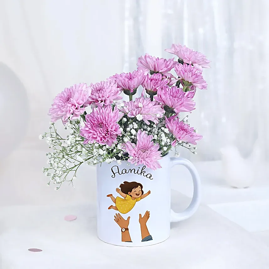 Personalised Purple Blooms for Daughter's Day