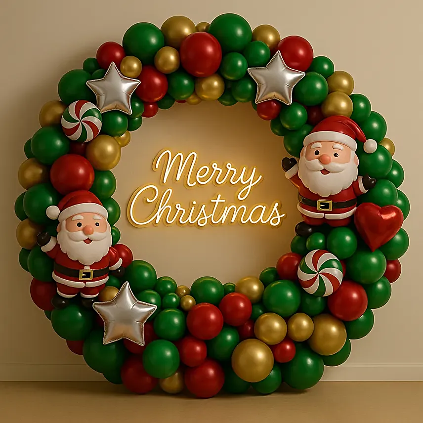 Merry Christmas Balloon Arch Set
