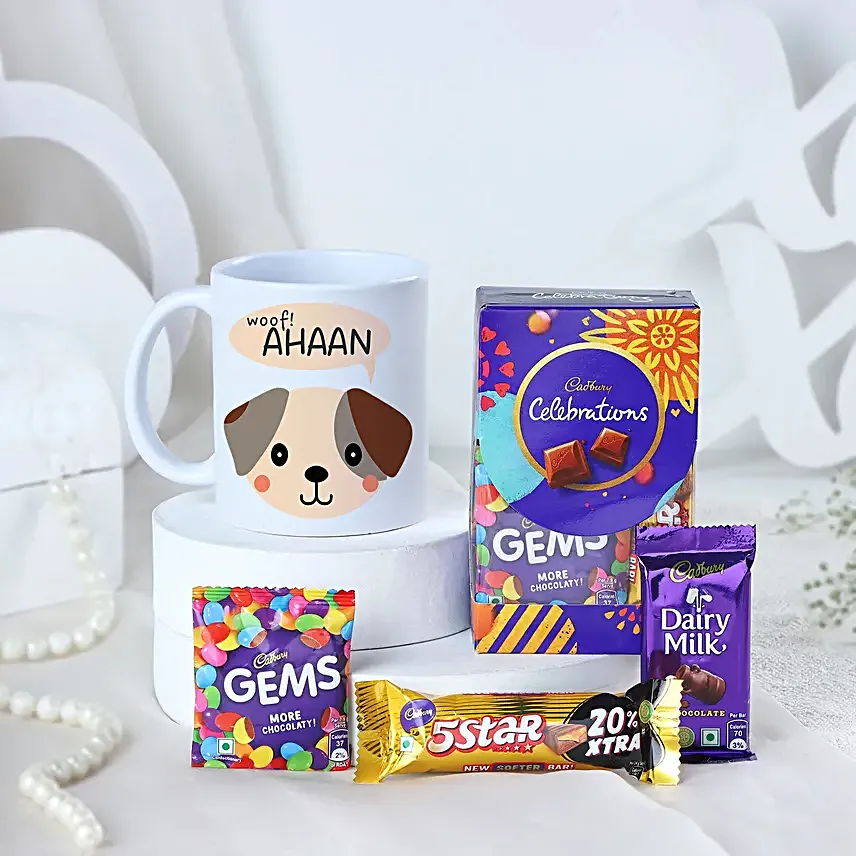 Chocolate N Name Mug Gift for Kid’s