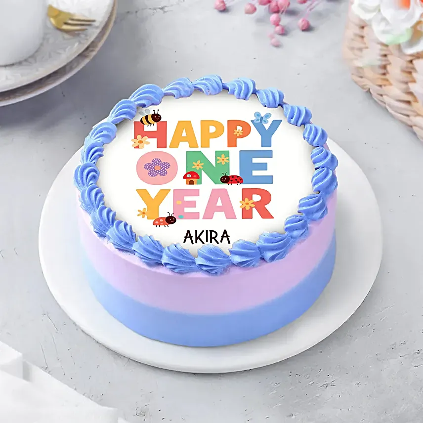 Customisable First Year Chocolate Celebration Cake1 Kg