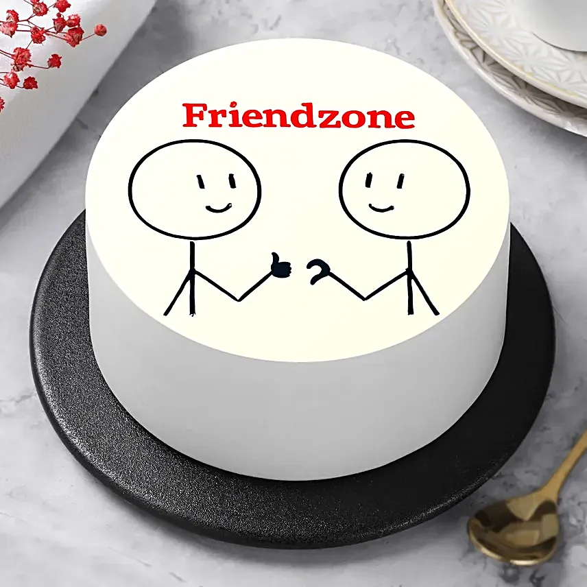 Quirky Friendzone Chocolate Bento Cream Cake