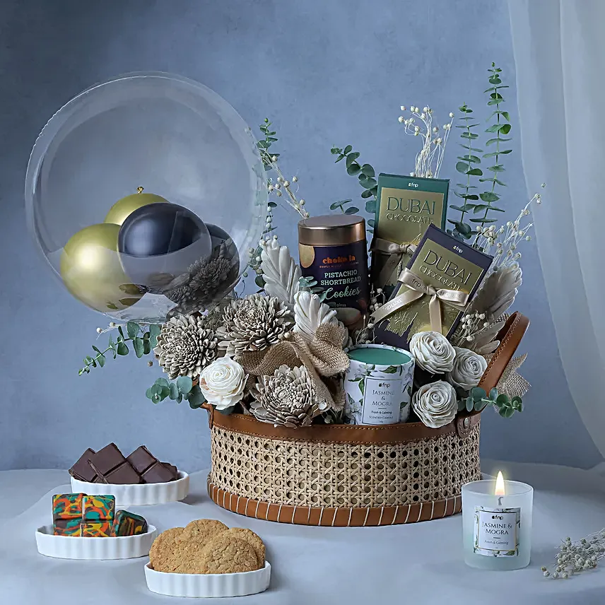 Sola Flower n Chocolate Basket Delight