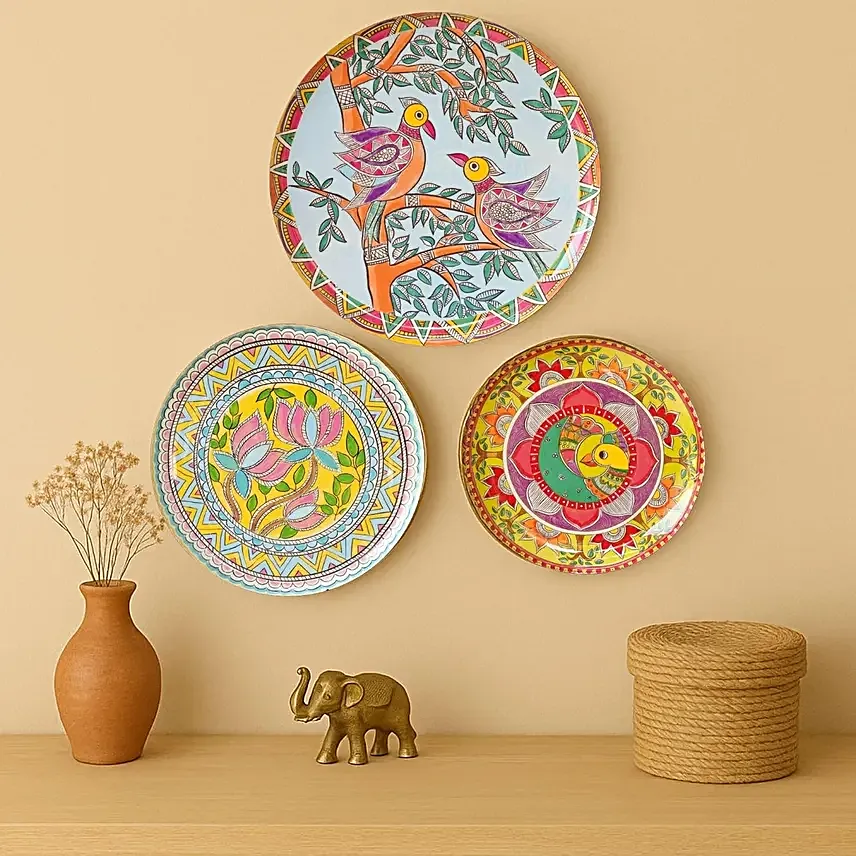 Ritualistic Handcrafted Colour Splash Wall Plate