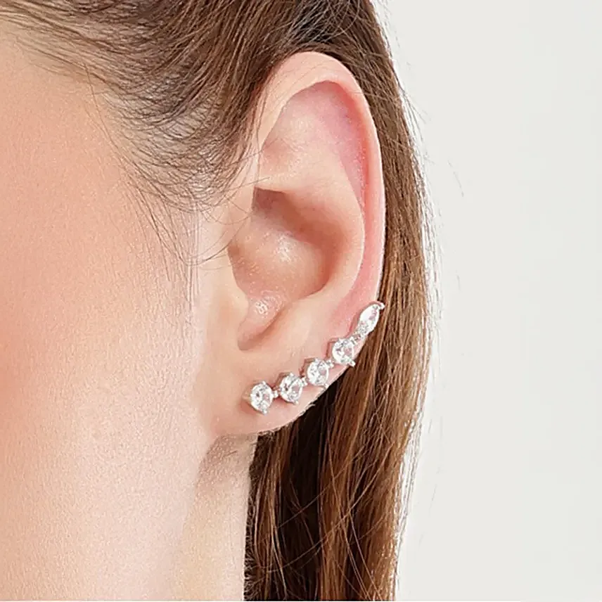 Nuyug Celeste American Diamond Earcuff Earrings
