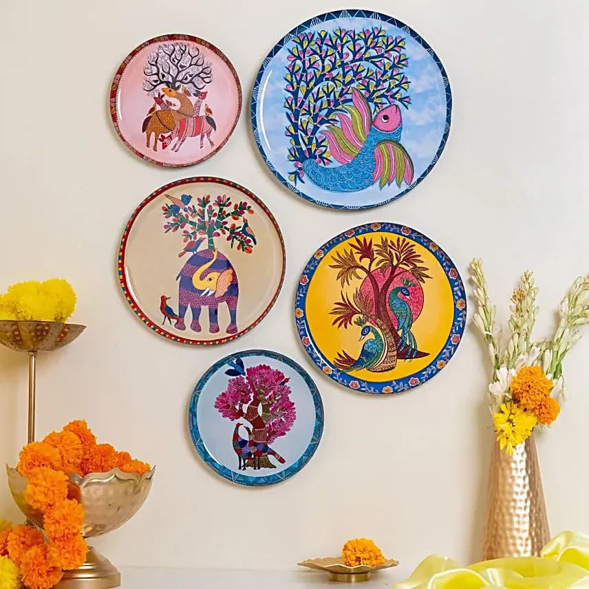 Ritualistic Heritage Style Metal Wall Plate