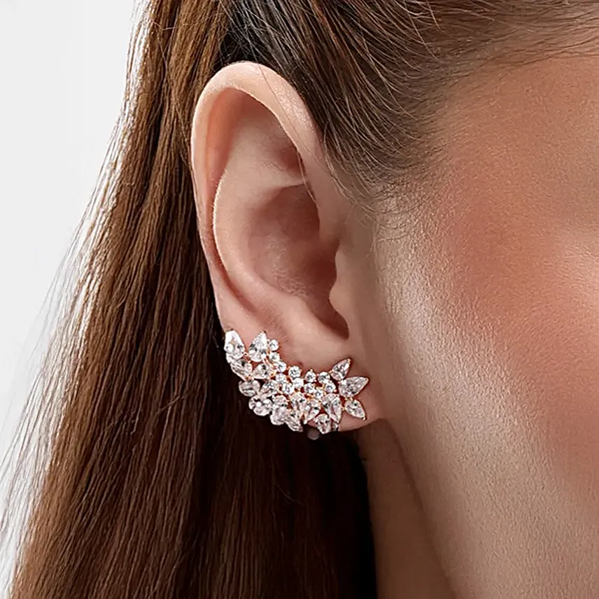 Nuyug Eden Glow American Diamond Stud Earrings