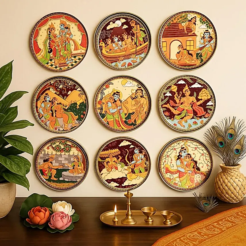 Ramayana Handcrafted Metal Wall Plate