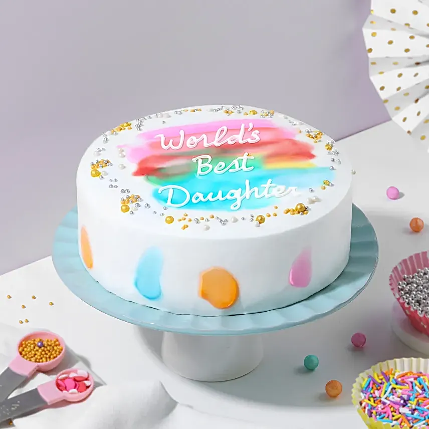 World’s Best Daughter Eggless Pineapple Cake: 500 g