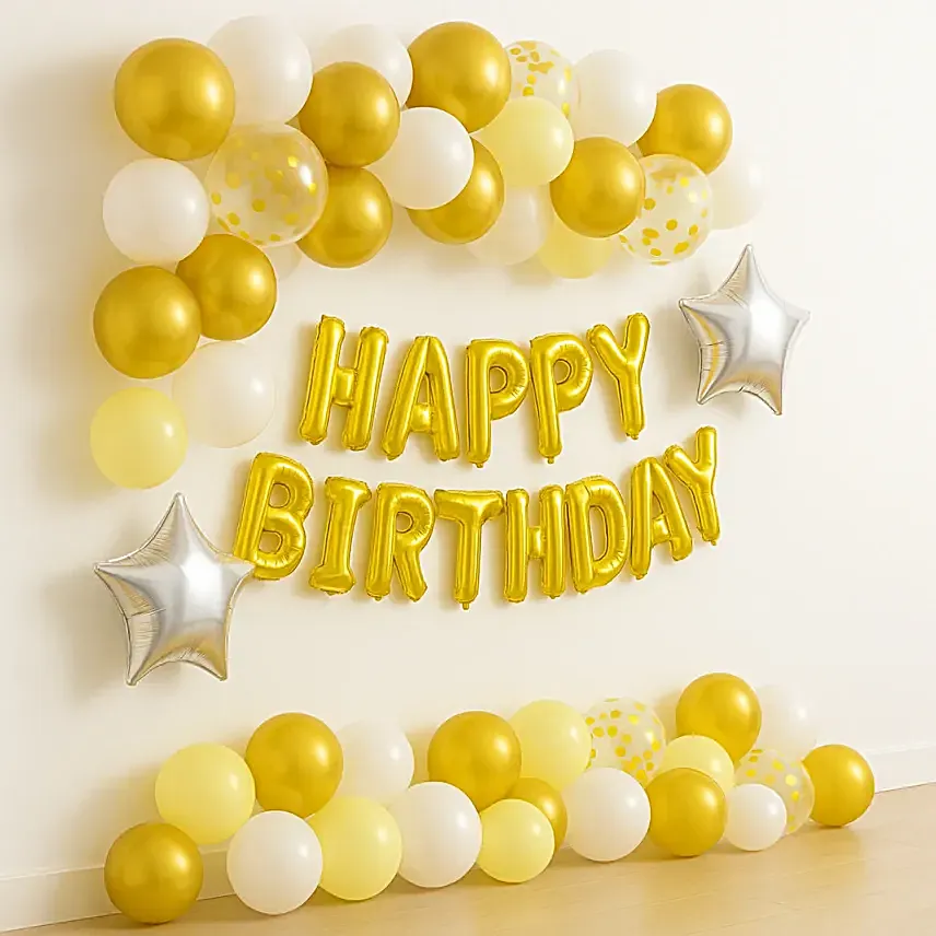 Bright Birthday Balloon Arrangement