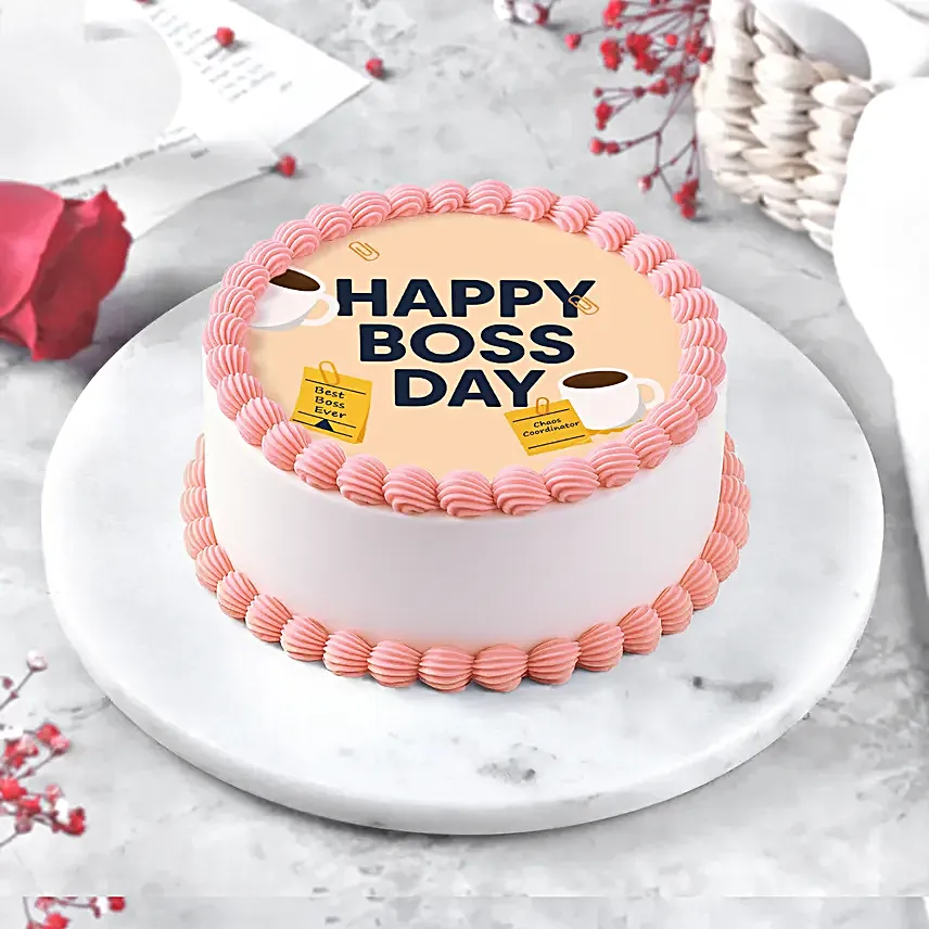 Happy Boss Day Chocolate Cake 1 Kg