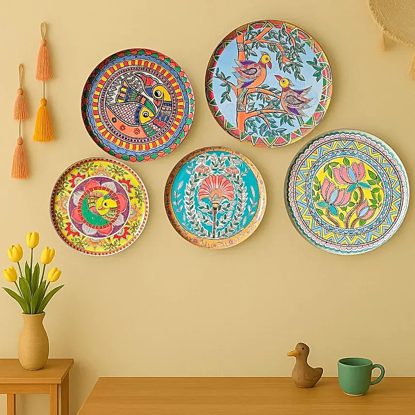 Ritualistic Artistic Multicolour Wall Plate