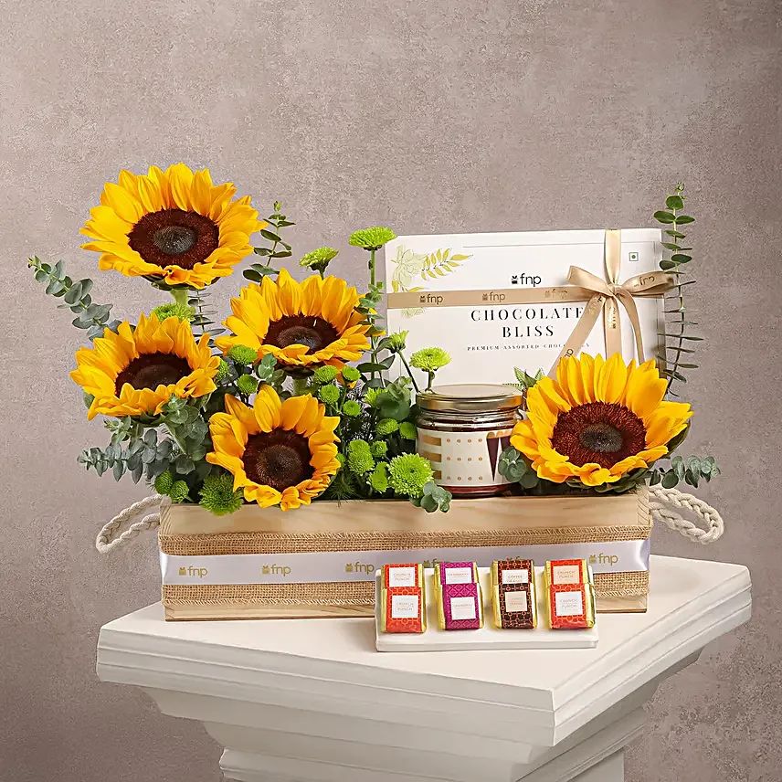 Festive Diwali Blooms N Treats Hamper