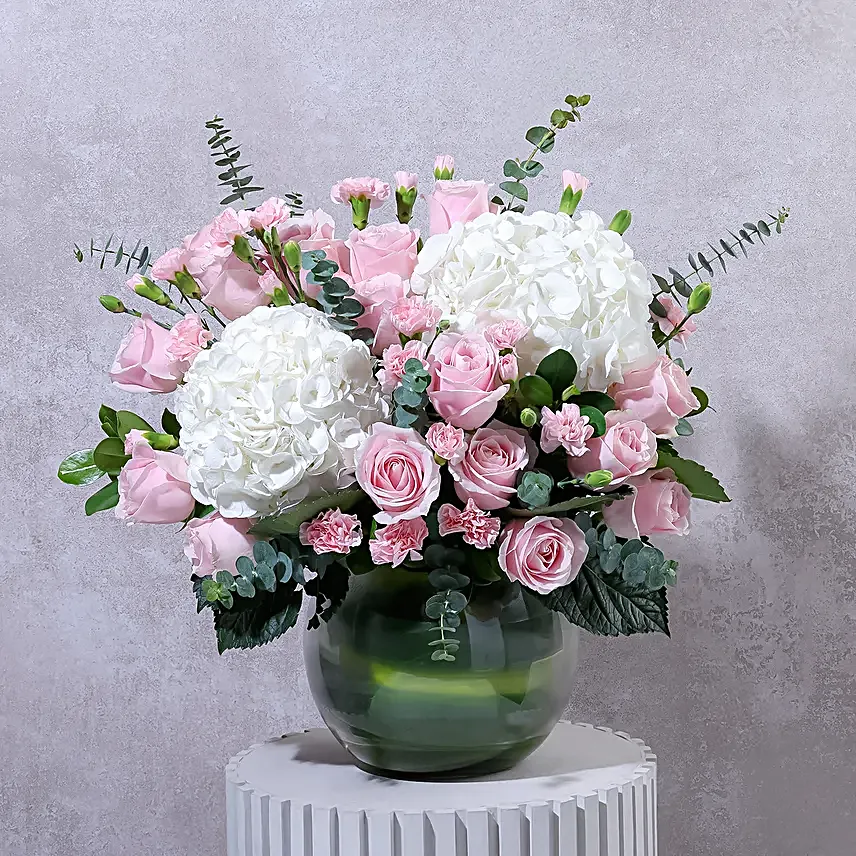 Sweet Hydrangea N Floral Arrangement